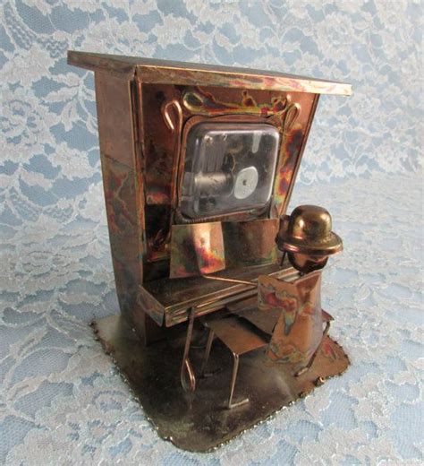 vintage copper music box metal art sculpture|Vintage Copper Music Boxes .